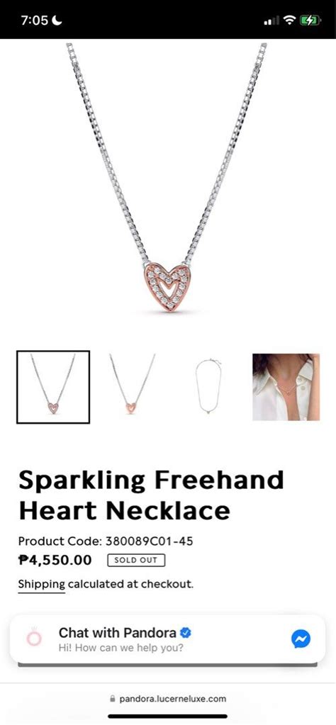 Sparkling Freehand Heart Necklace Women S Fashion Jewelry