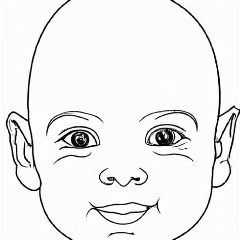 Rosto De Criança Para Colorir - 40+ Desenhos de Rosto de Criança para Imprimir e Colorir/Pintar