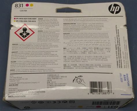 Hp Latex Magenta Yellow Printhead Cz A July Ebay