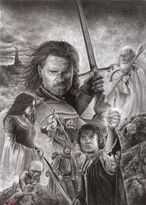 How To Draw A Realistic Lotr Art Lord Of The Rings Hobbit Art