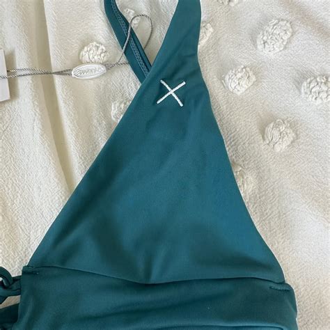 Women S Green Bikini And Tankini Tops Depop