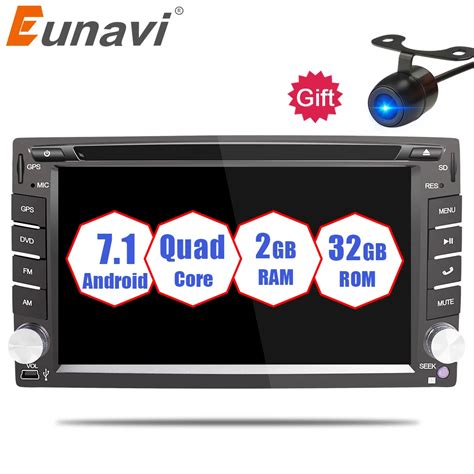 Eunavi Universal 2 Din Android 7 1 8 1 Car DVD Player GPS Wifi