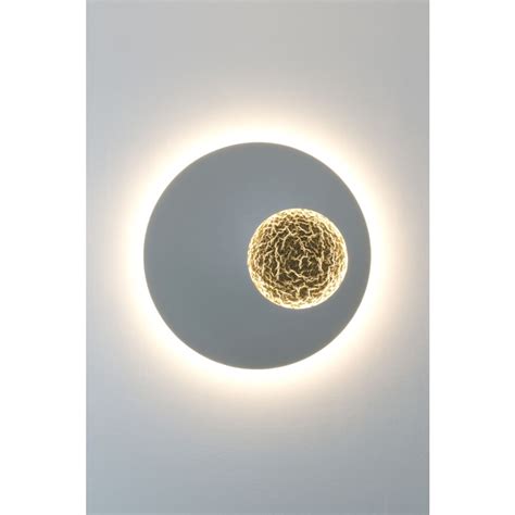 Holl Nder Luna Wandleuchte Led Gold Grau K Grg Lampe De