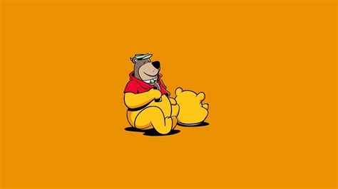 Winnie the Pooh digital wallpaper #Minimalism #Humor #Bear #Art Winnie ...