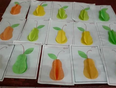 kumpulan  gambar kolase buah buahan origami