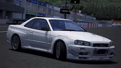 Assetto Corsa Okayama Gp 1 Lap Mines R34 Youtube