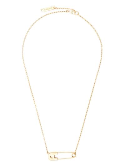 Ambush Safety Pin Pendant Necklace In Gold Modesens