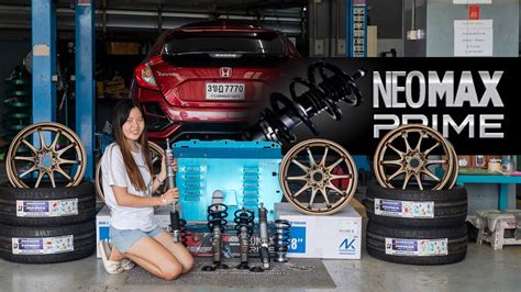 Silver s Neomax Prime ตดตง Honda Civic FK YouTube