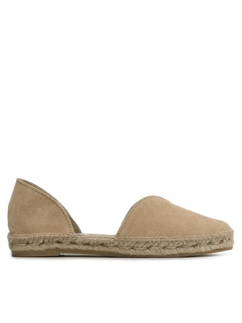 Espadryle Manebi Suede Open Side Flats K 1 1 O0 Beżowy app eobuwie pl