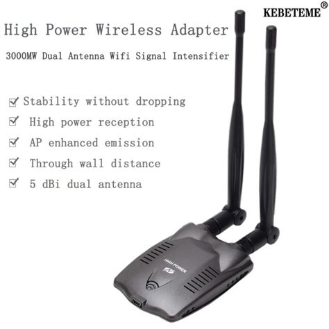 KEBETEME 300Mbps Long Range BT N9100 USB WIFI Adapter Wireless Network