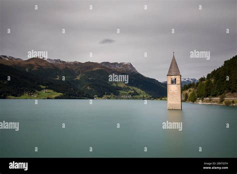 Lake reschen, italy hi-res stock photography and images - Alamy