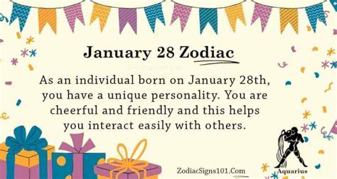 January 28 Zodiac Is Aquarius, Birthdays And Horoscope - ZodiacSigns101