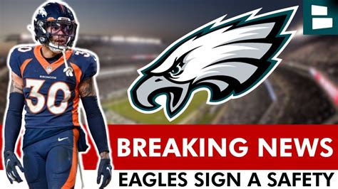 🚨breaking Eagles News Philadelphia Signs Former Broncos Safety Caden