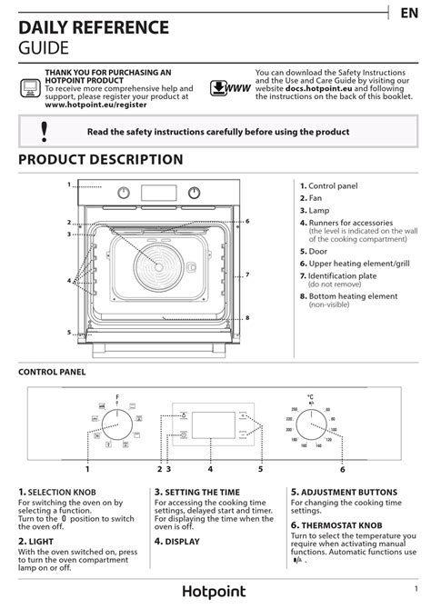 Hotpoint Sa2 544 C Ix Daily Reference Manual Pdf Download Manualslib