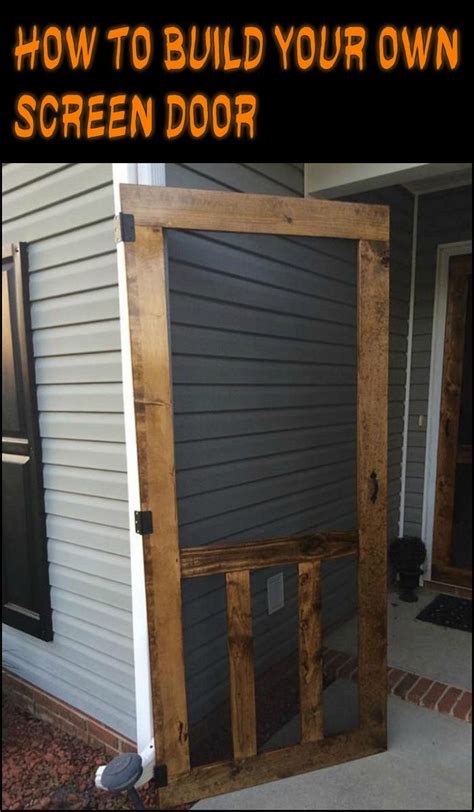 Creative Steps To Make A Handmade Screen Door The Owner Builder