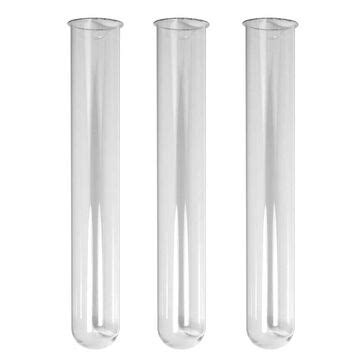 3x Reagenzglas ø 25 mm Länge 15 cm Reagenzgläser Glasröhrchen