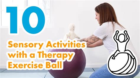 10 Sensory Activities With A Therapy Exercise Ball Youtube