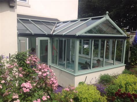 uPVC White Conservatory Upgrade to Chartwell Green Conservatory