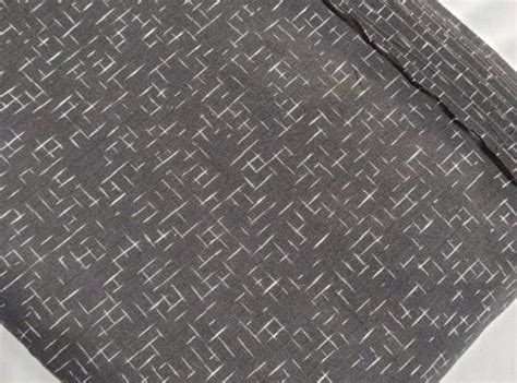 Black And White Abstract Handloom Pure Cotton Ikat Fabric At Rs 139 00