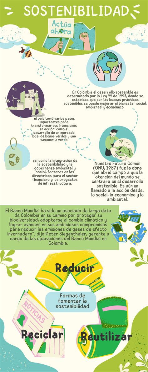 Infografía Cuidado Del Medio Ambiente Creativo Verde Sostenibilidad Nuestro Futuro Común Onu