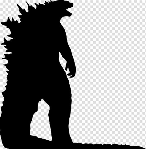 Godzilla Silhouette Renders Transparent Background Png Clipart Hiclipart