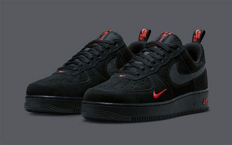 Nike Gets Reflective On This Black And Orange Air Force 1 Low House