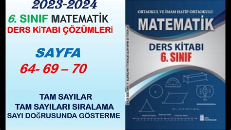 Sinif Matemat K Ders K Tabi Ata Yayincilik Tam Sayilar Tam