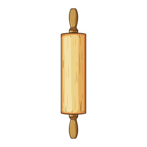wood rolling pin cartoon vector illustration 26826099 Vector Art at ...