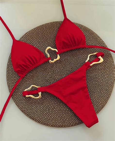 Sexy Halter Micro Bikini 2024 Women Swimsuit Solid Swimwear Thong Bikinis Set Brazilian Beach