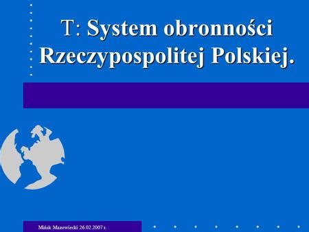 Si Y Zbrojne Rzeczypospolitej Polskiej Ppt Video Online Pobierz