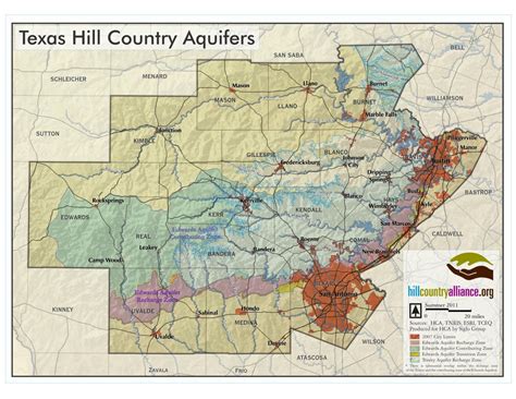 Texas Hill Country Map With Cities