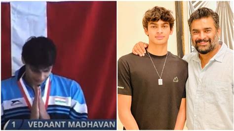 R Madhavan's son Vedaant Madhavan now wins gold medal at Danish Open ...