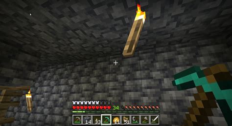 Floating Torch In Mine Shaft Glitch R Minecraft