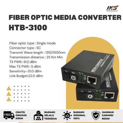 Jual Media Converter Htb 3100 Htb Gs 03 10 100mbps 1000mbps Rj45 Fiber