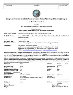 Fillable Online Cityofchicago Vehicle Equipment Template