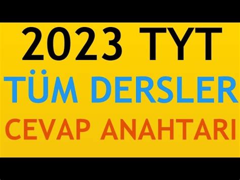 Tyt Sorulari Ve Cevaplari Nasil Ren L R T M Dersler Sym