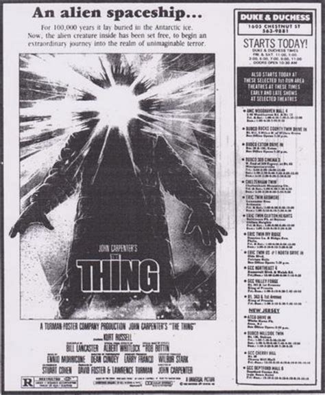 The Thing 1982 Ad Ghoulies Ghosties And Long Leggedy Beasties