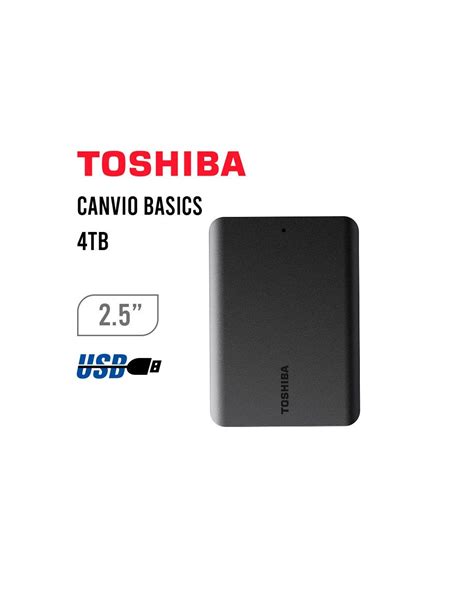 DISCO DURO EXTERNO TOSHIBA 4TB HDTB540XK3CA CANVIO BASICS Online