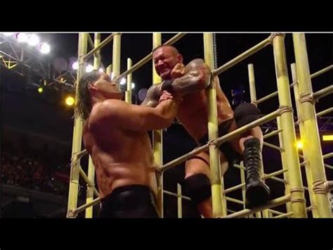 Randy Orton Vs Great Khali Steel Cage Youtube