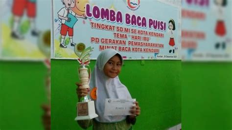 Kalahkan Puluhan Sekolah Mi Pesri Kendari Raih Juara Lomba Baca