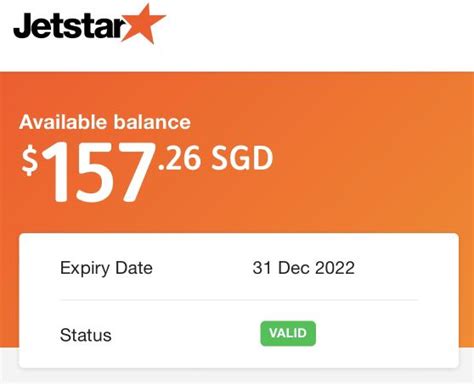 Jetstar Voucher Expiring 31 Dec 2022 Tickets Vouchers Vouchers On