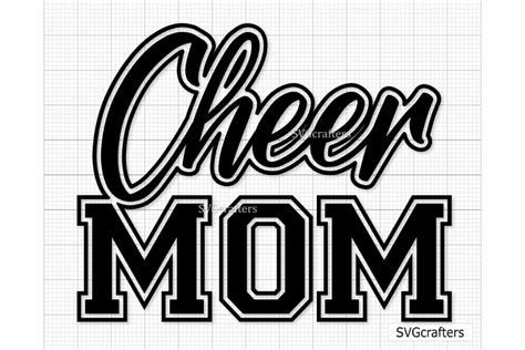 Embellishments Cheer Mom Svg Highschool Svg Svg Files Sports Cheerleading Svg Easy Cricut