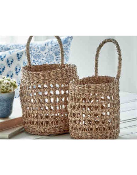 Rosalinea Seagrass Wall Basket Deferrari Home