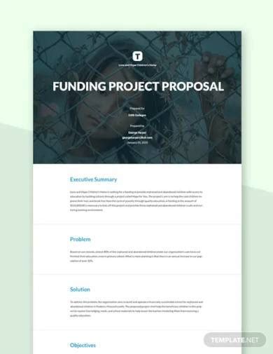 Free Sample Funding Proposal Templates In Pdf Ms Word Google