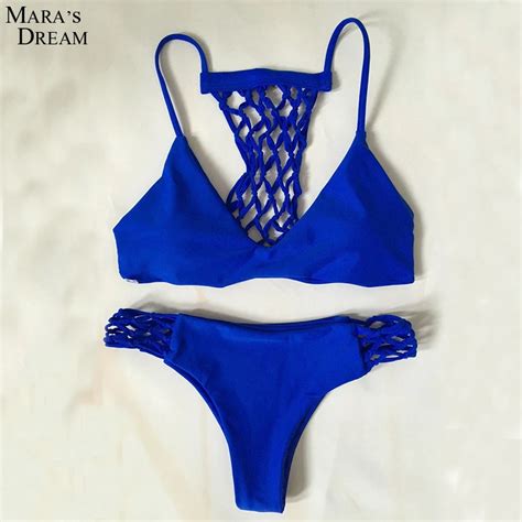 Maras Dream Sexy Swimwear Bandage Push Up Bikini Beach Swimwear Women Swimsuit Bathing Suit