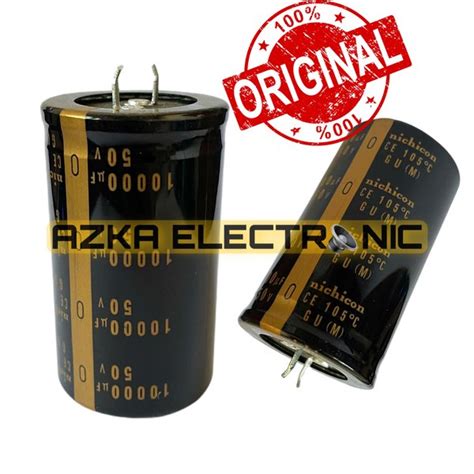 Jual Elco Capacitor Kapasitor Nichicon 10000uF 50V Original Di Lapak