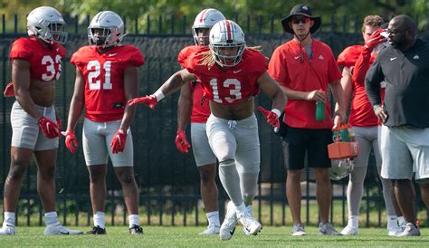 ohio states lb te gee scott  viral  freak play  spring ball