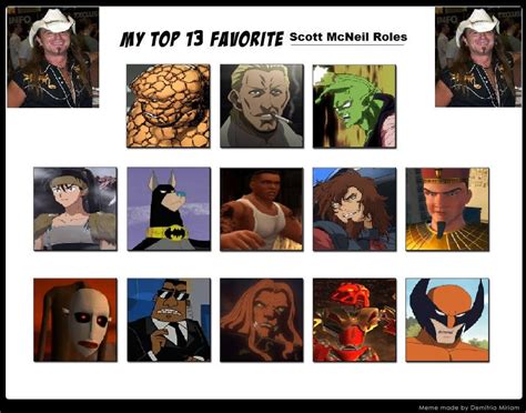 My Top 13 Favorite Scott Mcneil Roles By Skullkiller1199 On Deviantart