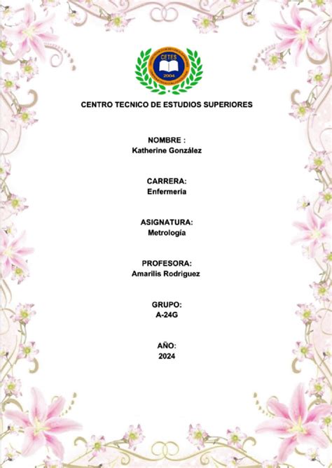 Resumen De Metrolog A Cetes Centro Tecnico De Estudios