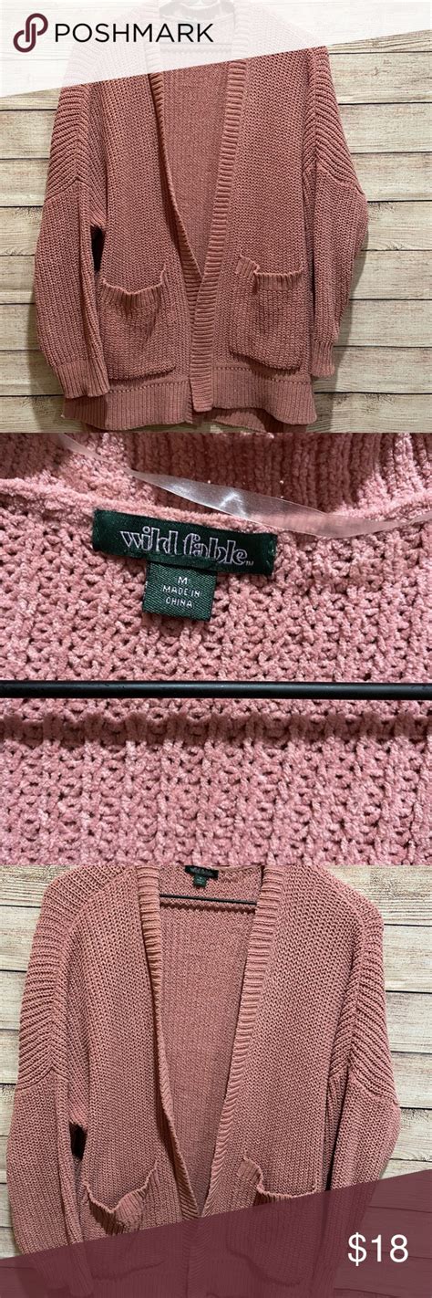 Wild Fable Knitted Dusty Rose Cardigan In 2020 Rose Cardigan Dusty